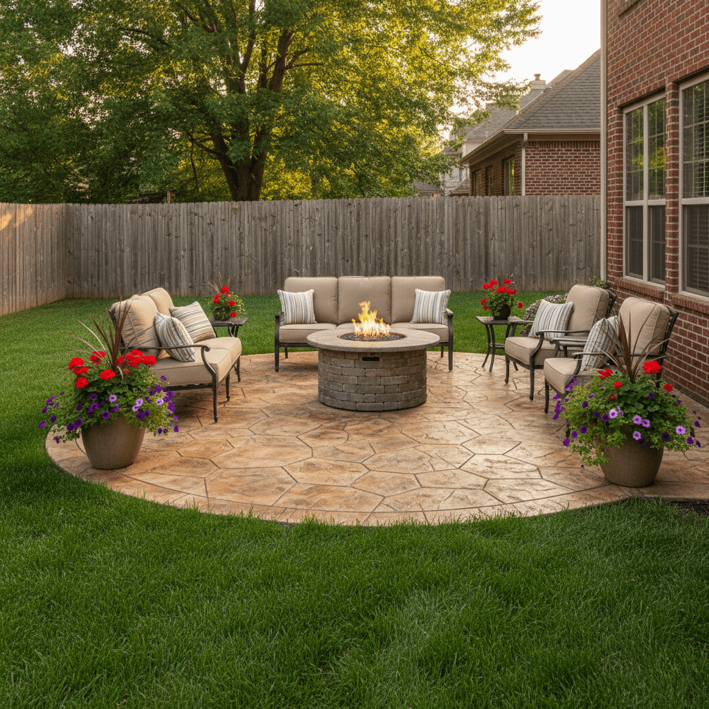 stamped concrete patio st louis mo